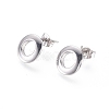 304 Stainless Steel Stud Earrings EJEW-I235-07A-2