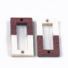 Resin & Walnut Wood Links connectors RESI-S367-09A-2
