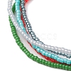 Seed Beads Multi-strand Stretch Bracelets for Women BJEW-JB10544-3