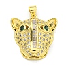 Brass Micro Pave Cubic Zirconia Pendants KK-K354-18G-01-1