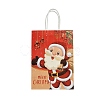 Christmas Paper Santa Claus Printed Tote Bags ABAG-P015-04B-2