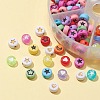 210Pcs 6 Style Opaque & Transparent & Plating Acrylic Beads OACR-FS0001-09-4