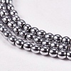 Electroplate Non-magnetic Synthetic Hematite Beads Strands G-J169A-2mm-02-3