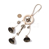 Alloy & Iron Bee Key Protective Witch Bells for Doorknob Hanging Ornaments HJEW-JM01893-2