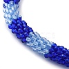 Glass Crochet Beaded Necklace NJEW-Z029-04H-3