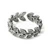 304 Stainless Steel Open Cuff Ring RJEW-L110-012P-2