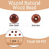 Natural Scentedros Wood Beads WOOD-TA0001-34-3