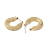 201 Stainless Steel Half Hoop Earrings for Women EJEW-G385-24G-2