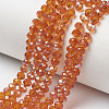 Electroplate Glass Beads Strands EGLA-A034-T4mm-J09-1