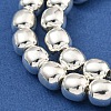 Electroplated Synthetic Non-magnetic Hematite Beads Strands G-C136-C01-04-3