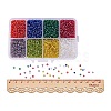 1 Box 8/0 Glass Seed Beads Round  Loose Spacer Beads SEED-X0050-3mm-10-5