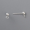 304 Stainless Steel Stud Earring Findings STAS-H410-10S-B1-2