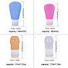 Creative Portable Silicone Travel Points Bottle Sets MRMJ-BC0001-06-2