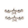 Tibetan Style Alloy Connector Charms X-TIBE-B001-41AS-2