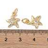 Brass Micro Pave Clear Cubic Zirconia Pendants KK-S367-15A-3