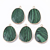 Synthetic Malachite Pendants G-T131-08B-1