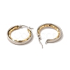 Two Tone 304 Stainless Steel Double Ring Hoop Earrings for Women EJEW-I272-03GP-2