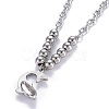 304 Stainless Steel Pendant Necklaces NJEW-O113-10P-4