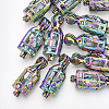 Plated Alloy Bead Cage Pendants PALLOY-S119-068-2