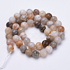 Natural Bamboo Leaf Agate Beads Strands G-S281-20-8mm-2