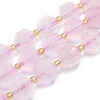 Natural Rose Quartz Beads Strands G-K303-A03-10mm-1