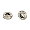 Tibetan Style Alloy Rondelle Beads Spacers X-TIBEB-715-AS-FF-1