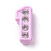 Alloy Rhinestone Slide Charms PALLOY-WH0070-23A-2