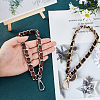 WADORN 2Pcs 2 Color Alloy with PU Leather Bag Strap FIND-WR0002-20-3