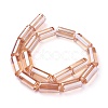 Electroplate Glass Beads Strands GLAA-L020-E01-2