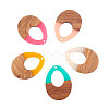 Resin & Wood Pendants RESI-CJ0001-05-2