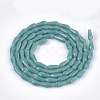 Opaque Solid Color Glass Beads Strands X-GLAA-T009-001G-2