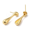 Rack Plating Brass Teardrop Stud Earrings for Women EJEW-Z019-08G-2