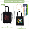 DIY Flower Pattern Tote Bag Embroidery Making Kit DIY-WH0349-21B-2