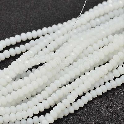 Faceted Rondelle Glass Beads Strands GLAA-I033-3mm-03-1