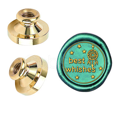 Wax Seal Brass Stamp Head AJEW-WH0209-597-1