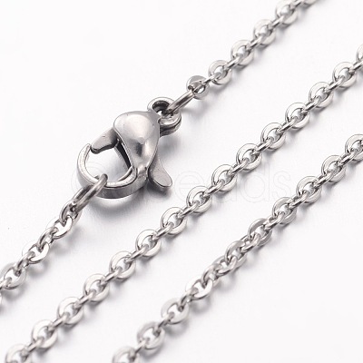 Non-Tarnish 304 Stainless Steel Necklace MAK-K004-17P-1