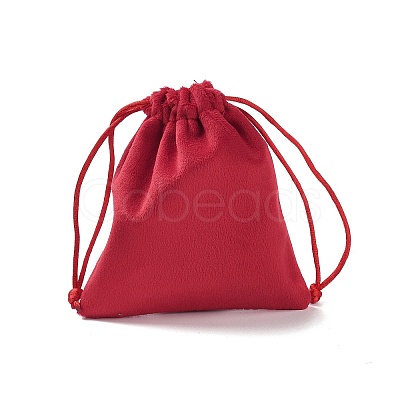 Velvet Jewelry Drawstring Storage Pouches ABAG-P013-02B-03-1