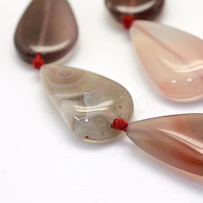 Natural South Red Agate Beads Strands G-E395-03A-1