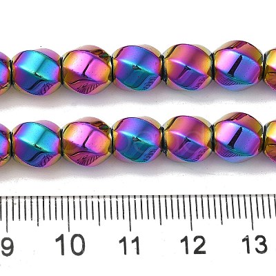 Electroplated Synthetic Magnetic Hematite Beads Strands G-I364-J01-04-1