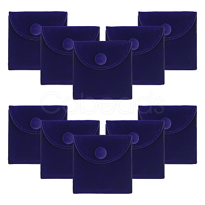 Square Velvet Jewelry Package Bags ABAG-WH0035-055A-01-1