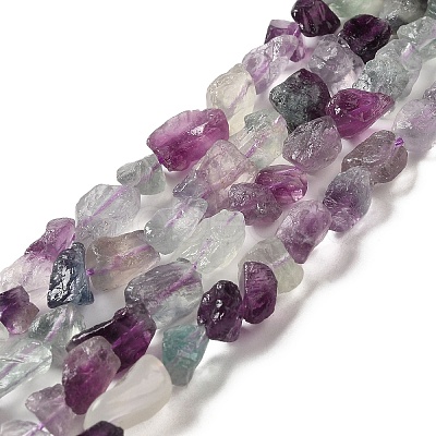 Raw Rough Natural Fluorite Beads Strands G-I283-G02-01-1