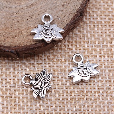 Chakra Theme Tibetan Style Alloy Charms CHAK-PW0001-033AS-1