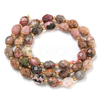 Natural Rhodonite Beads Strands G-N342-36-1