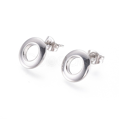 304 Stainless Steel Stud Earrings EJEW-I235-07A-1