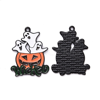 Halloween Alloy Enamel Pendant ENAM-B047-07EB-1