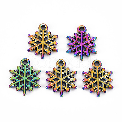 Rainbow Color Alloy Pendants PALLOY-S180-278-NR-1