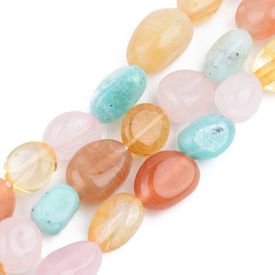 Natural Mixed Gemstone Beads Strands G-S359-153-1