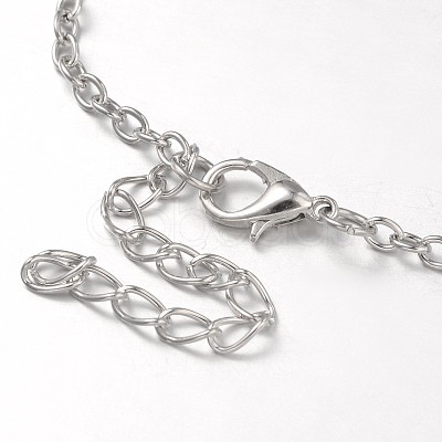 Fashion Tibetan Style Alloy Infinity Anklets AJEW-AN00071-07-1