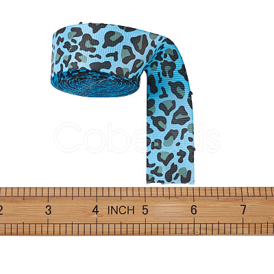 Leopard Printed Grosgrain Ribbons OCOR-TA0001-22A-1