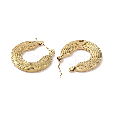 201 Stainless Steel Half Hoop Earrings for Women EJEW-G385-24G-1